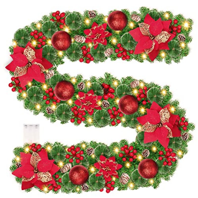 Christmas Garland with Lights
