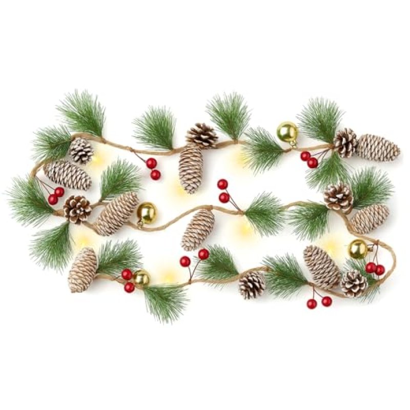 Christmas Garland with Lights