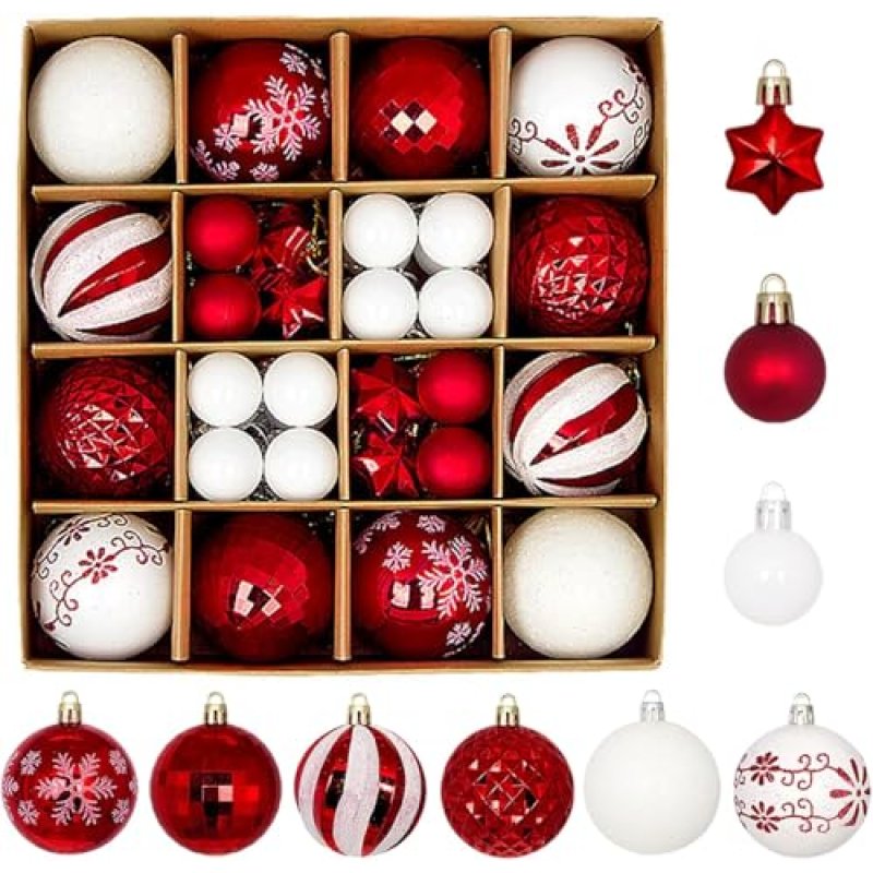 Christmas Baubles 42pcs