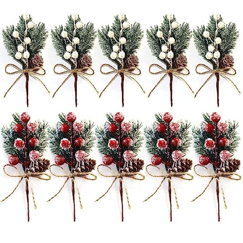 Christmas Red Berry Stems