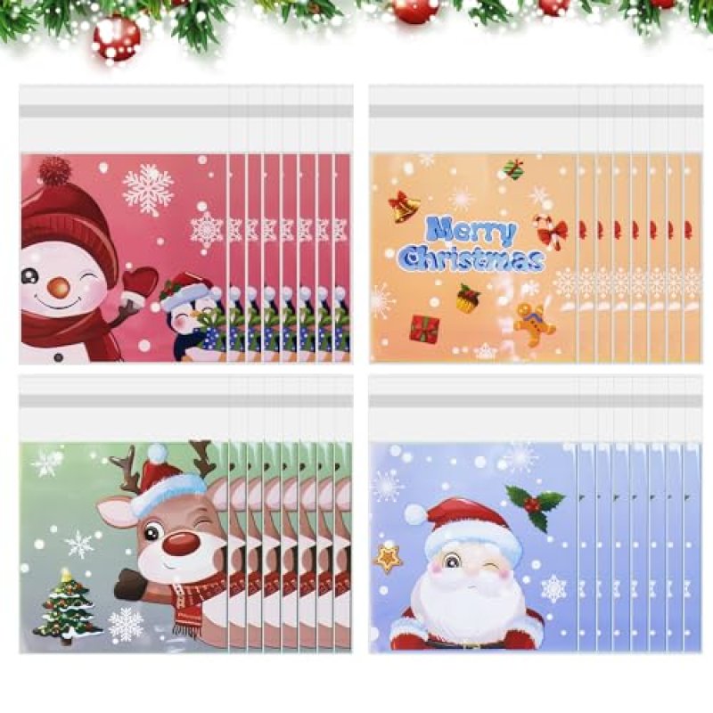 Christmas Cellophane Bags