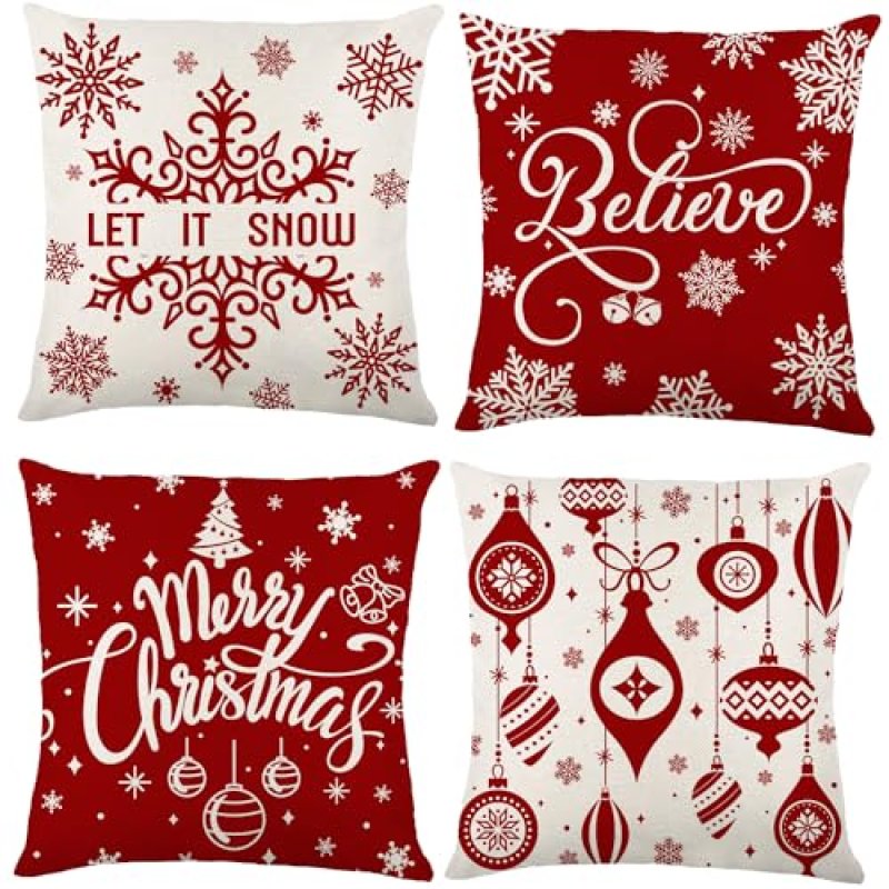 DIYDEC Christmas Pillow Covers