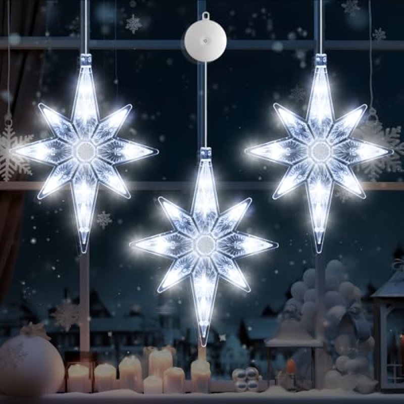 LYUBASA Christmas LED Window Lights