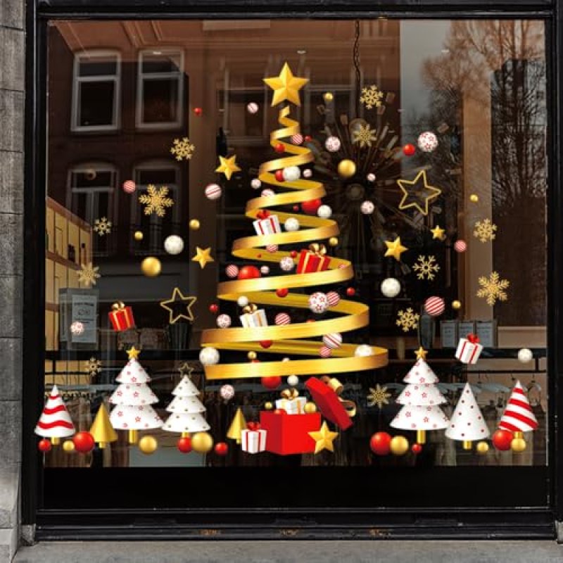 DXTXTJ Christmas Window Stickers