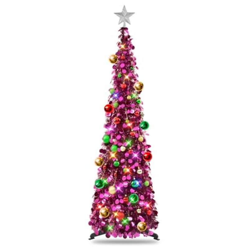 MACTING Christmas Tinsel Tree