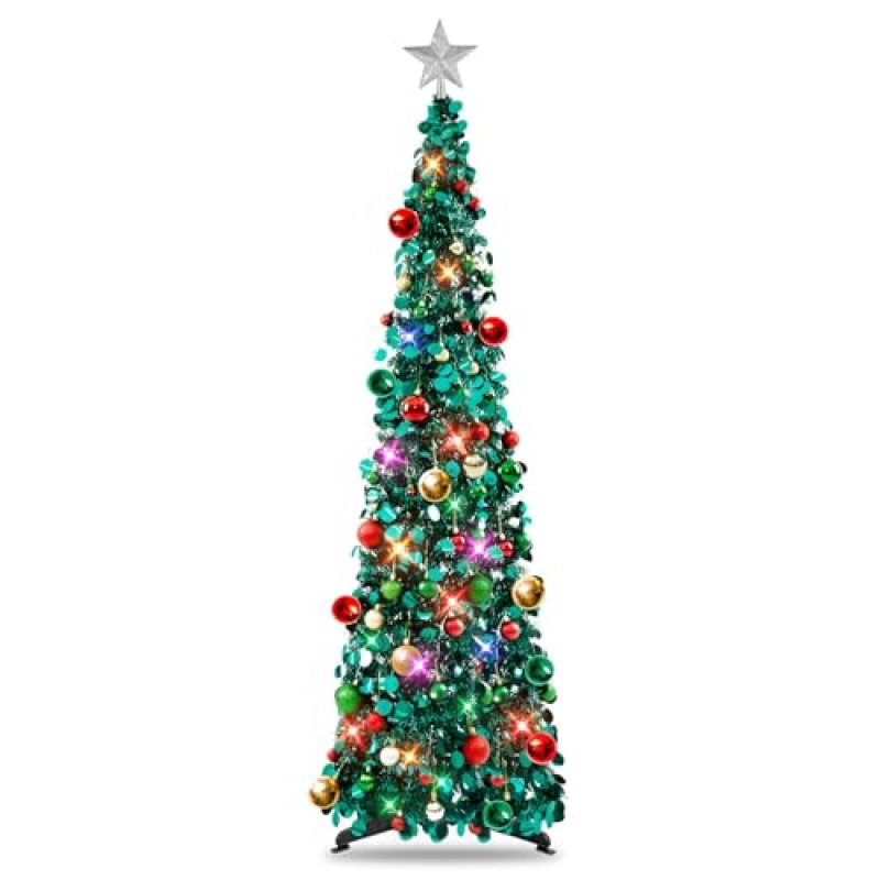 MACTING Christmas Tinsel Tree