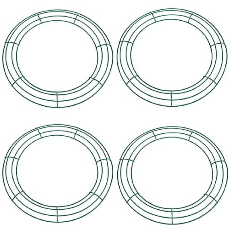 Christmas Wire Wreath Rings