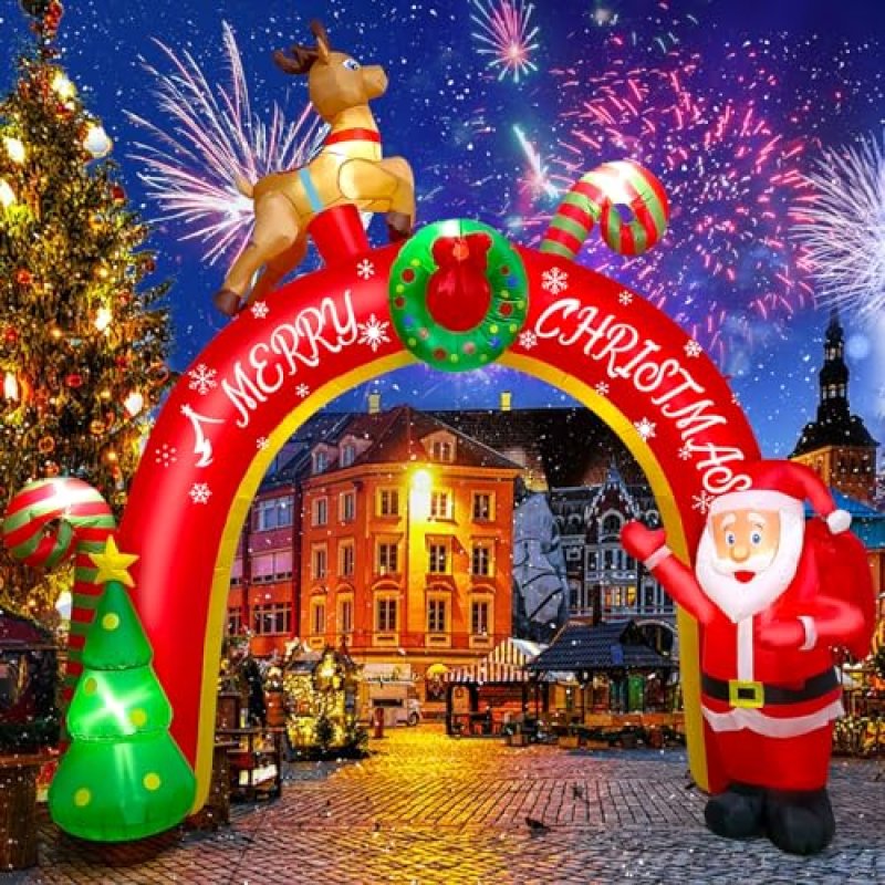 EBANKU Christmas Inflatable Santa