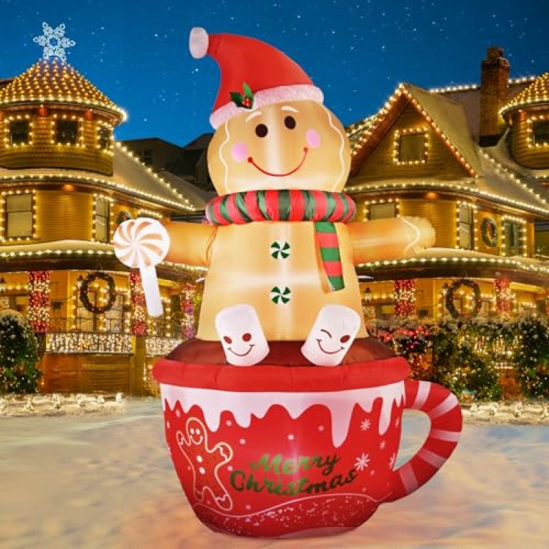 Christmas Inflatable Gingerbread Man
