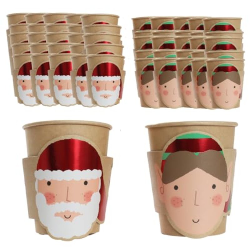 Christmas Kraft Paper Cups