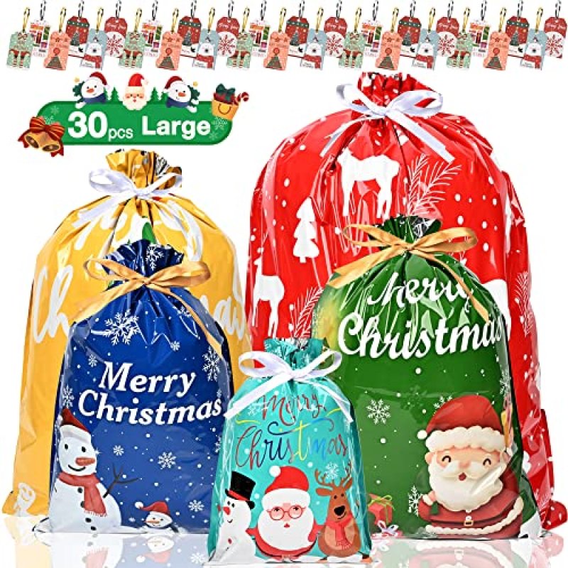 Christmas Wrapping Bags 30Pcs Extra Large…