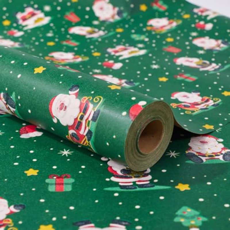 Christmas Wrapping Paper Roll,43cm x 15m Xmas…