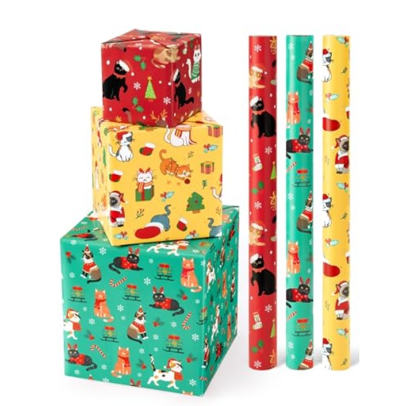 WERNNSAI Christmas Wrapping Paper