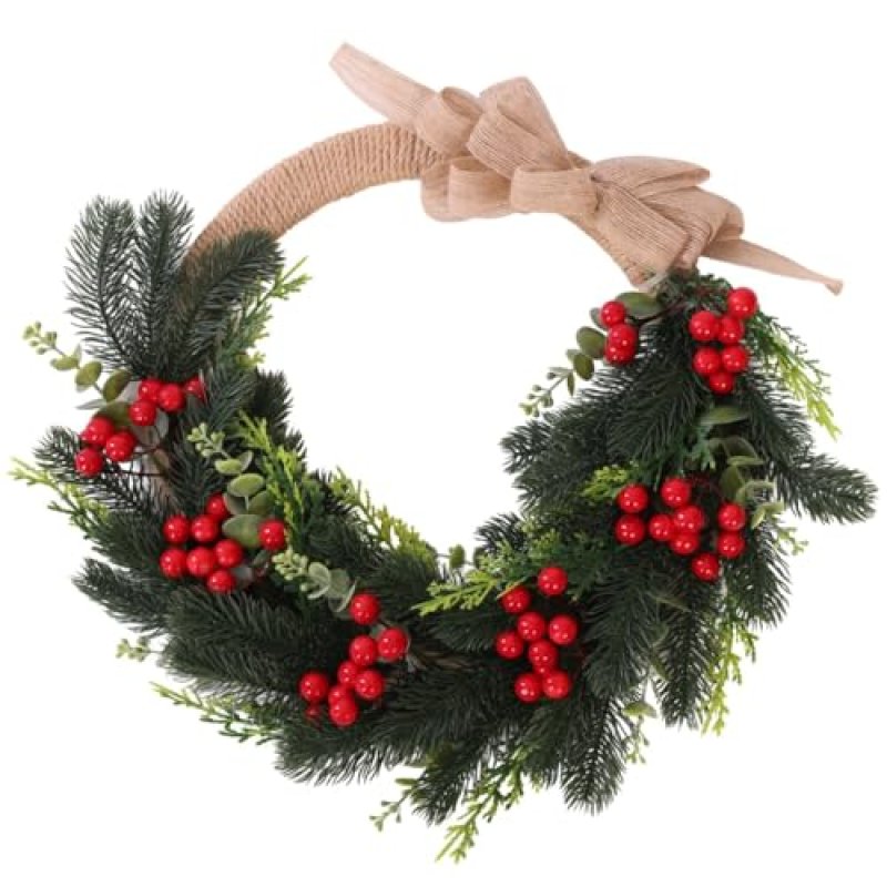 Christmas Wreath 43cm for Front Door – Artificial…