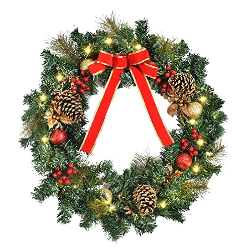 HOMCOM Christmas Wreath