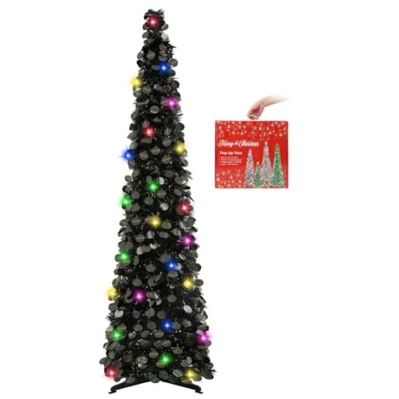 N&T NIETING Christmas Tree, 5ft Collapsible Pop…