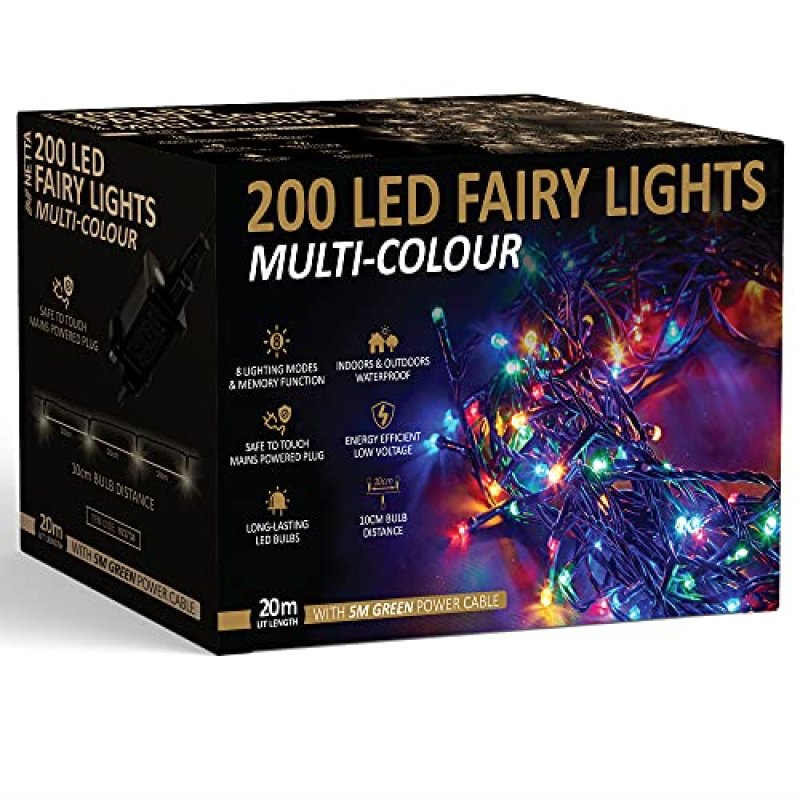 NETTA Christmas Tree Fairy Lights - 20M 200 LED…
