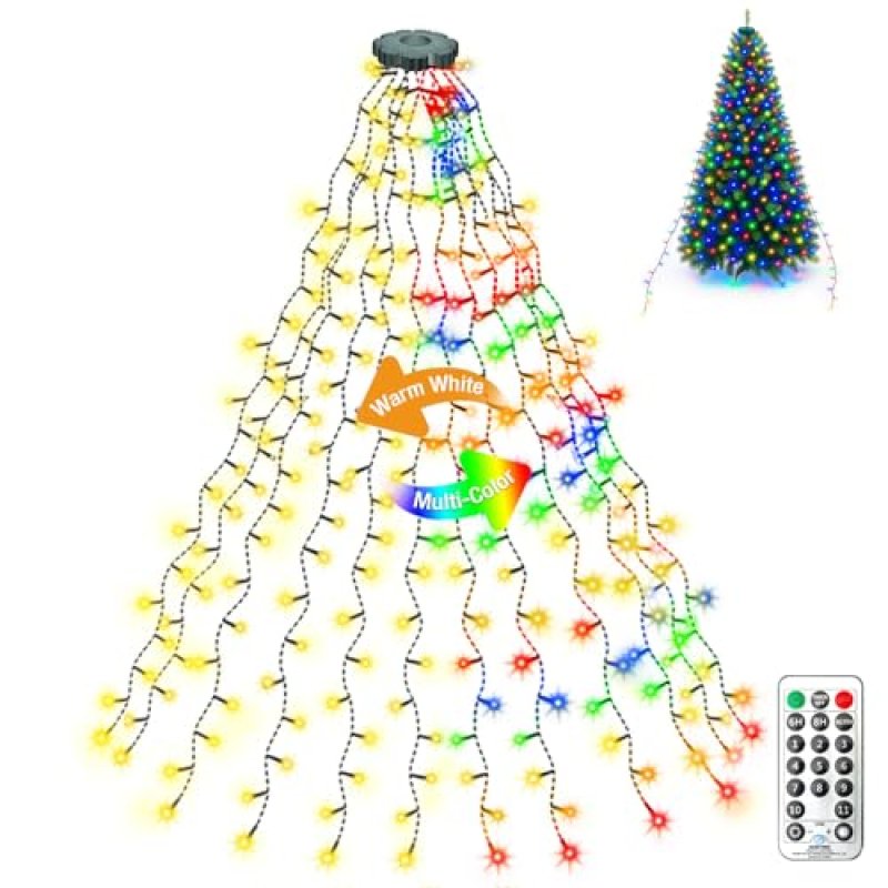 Christmas Tree Lights 1.5m * 12 Lines Mains…