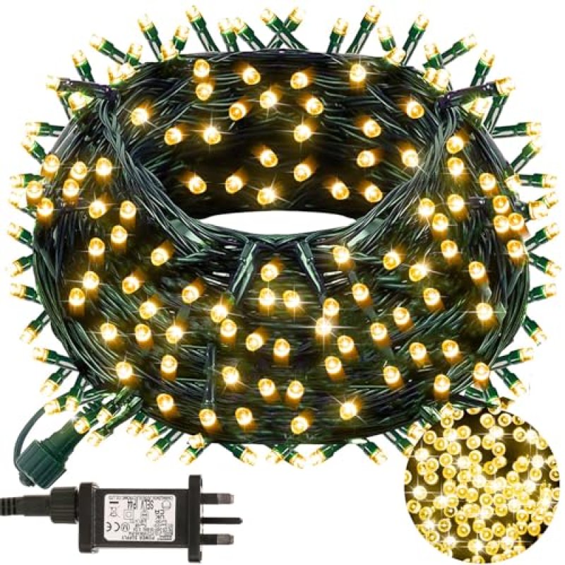 POIFL Christmas Tree Lights 20M 200 LED Warm…