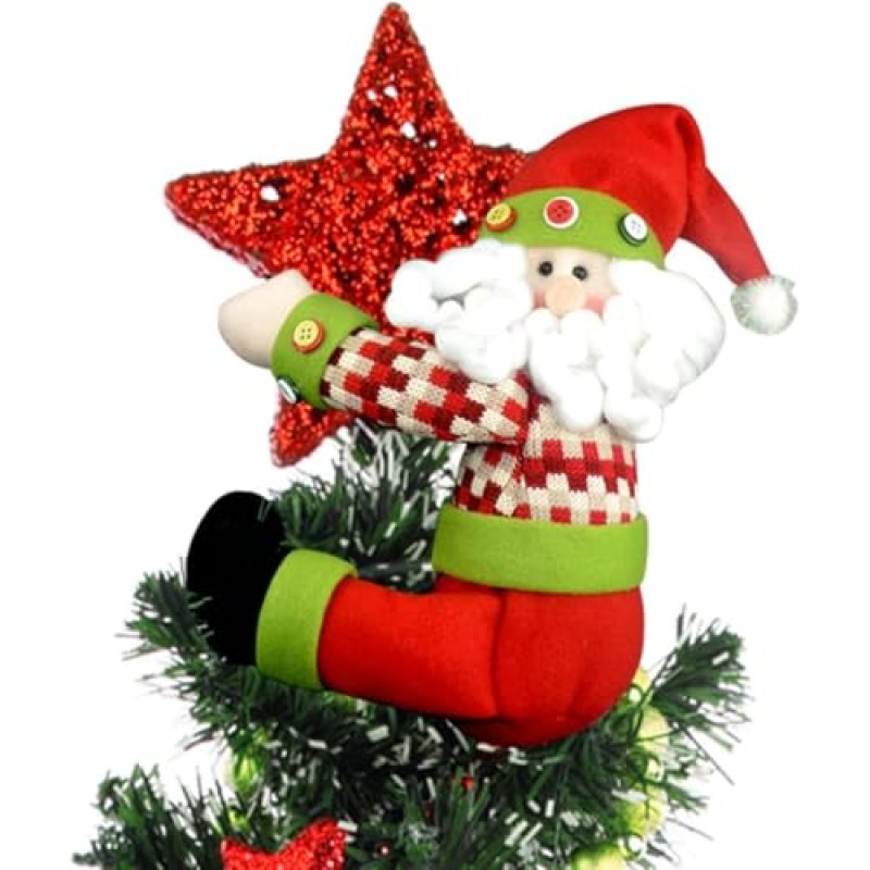 KAHEIGN Christmas Tree Topper, 33CM Large Santa…