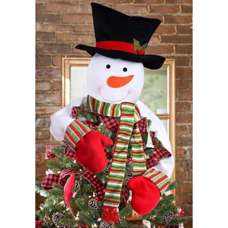 KAHEIGN Christmas Tree Topper, 37CM Large Snowman…