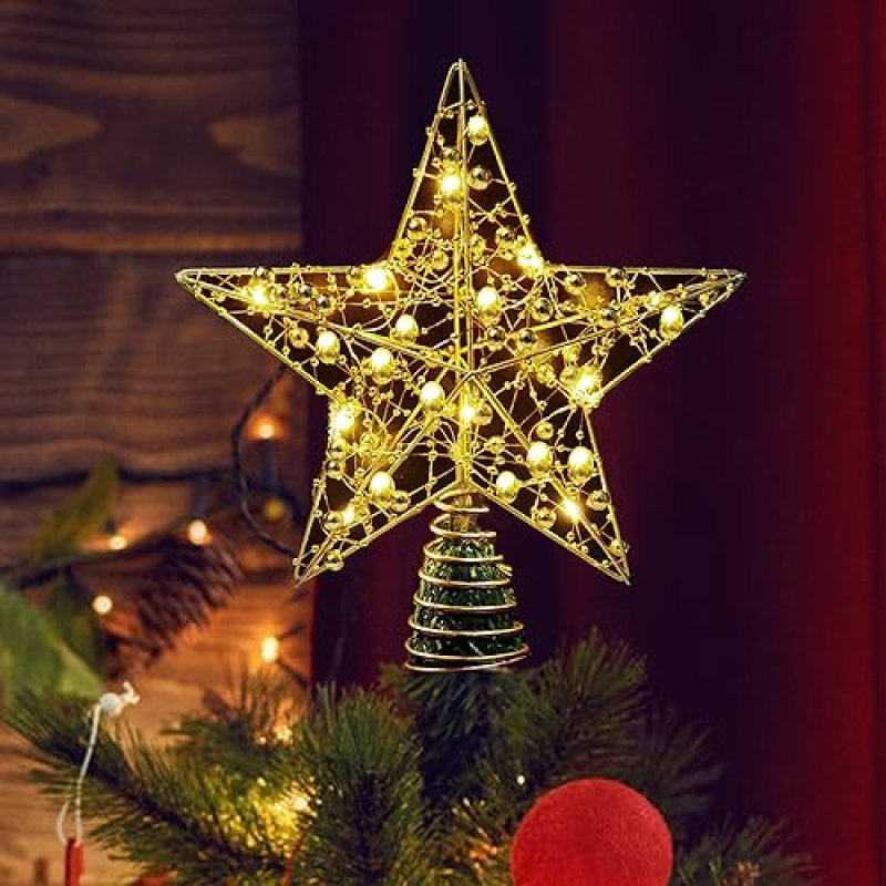 Christmas Tree Topper, 9.84 In Tree Topper, Metal…