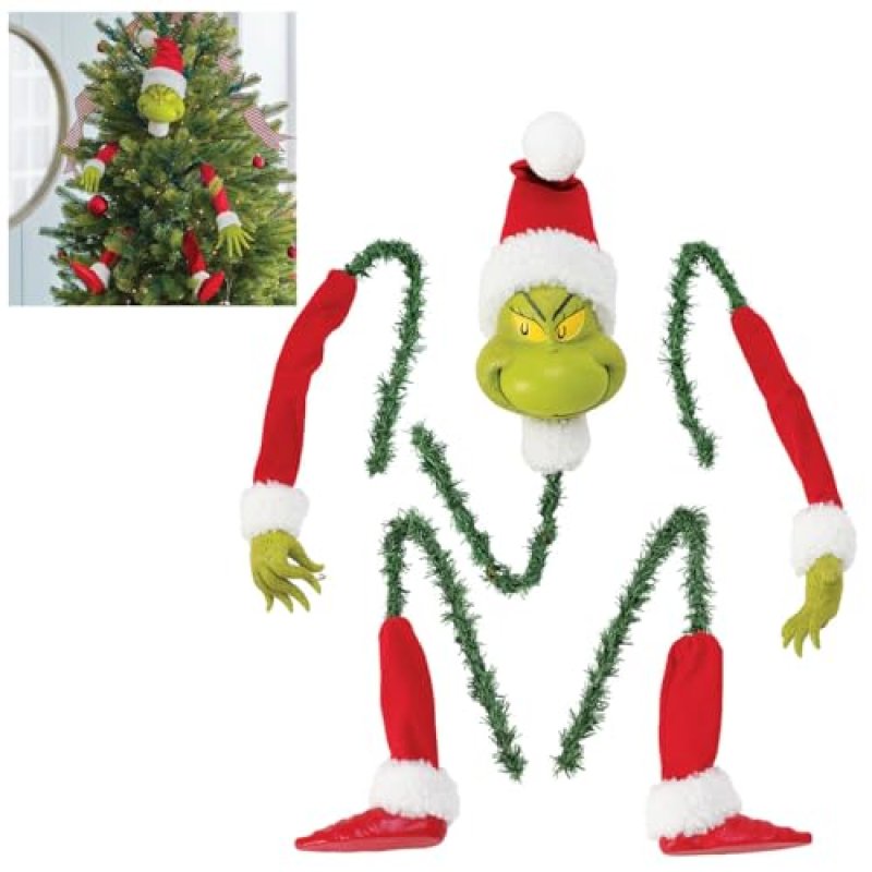 JQTOP Christmas Tree Topper - Elf Head/Arm/Leg…