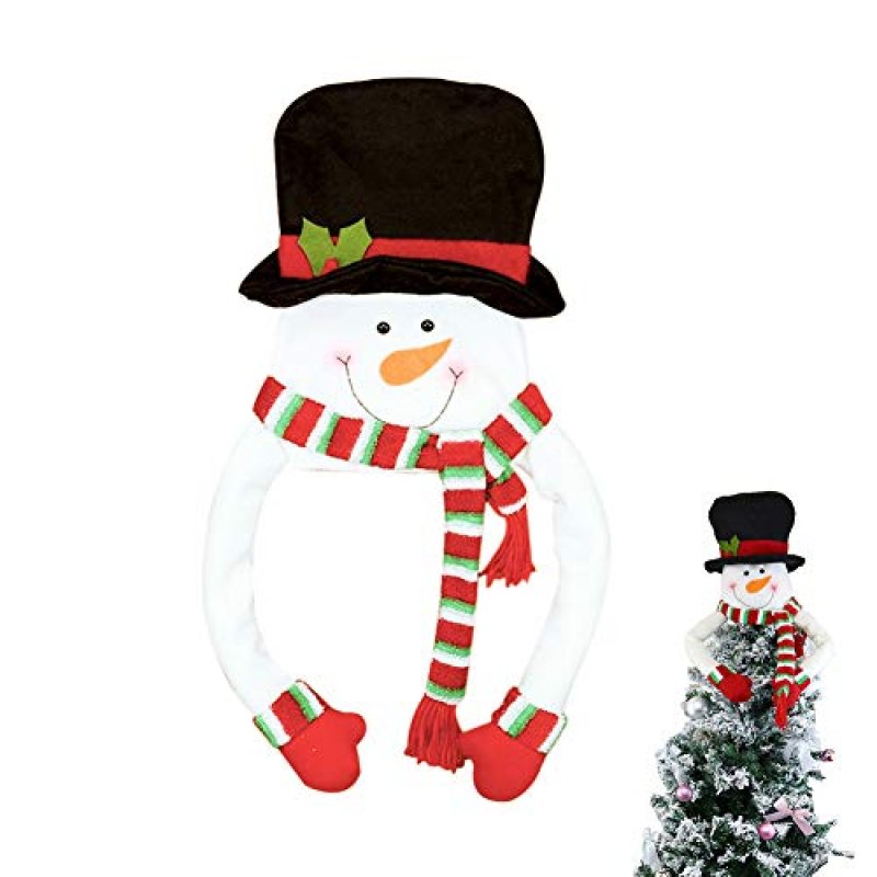 Christmas Tree Topper Snowman Hugger Large White…