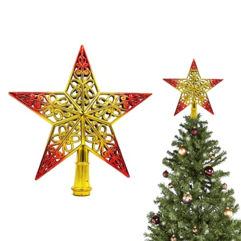Christmas Tree Topper Star Vintage Lightweight…