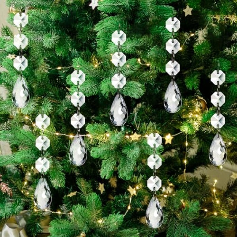 Christmas Tree Ornaments Acrylic Crystal Pendant…