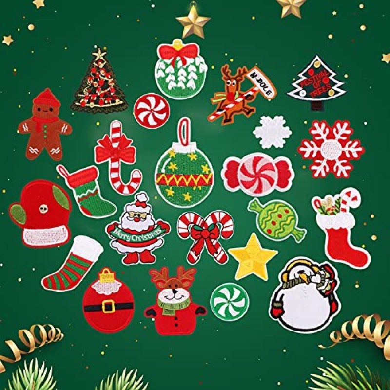Christmas Iron-On Patches