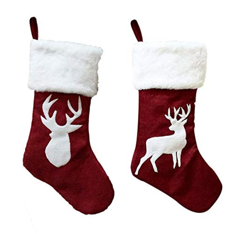 Christmas Stocking 2Pcs 18" Large Christmas…