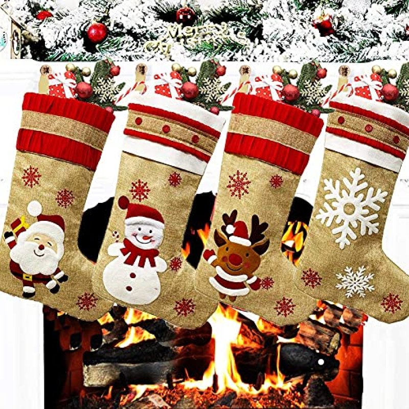 NANEEZOO Christmas Stockings - Large Xmas Sock…