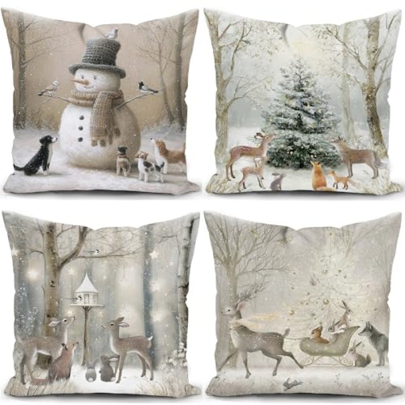 Christmas Cushion Covers Set