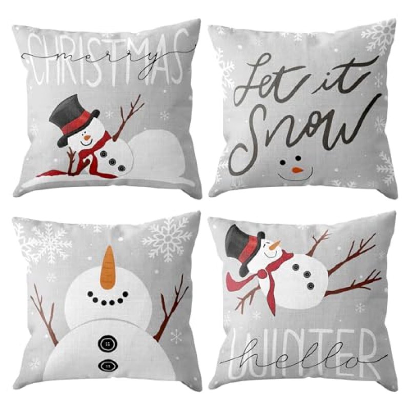 QIFU Christmas Cushion Covers
