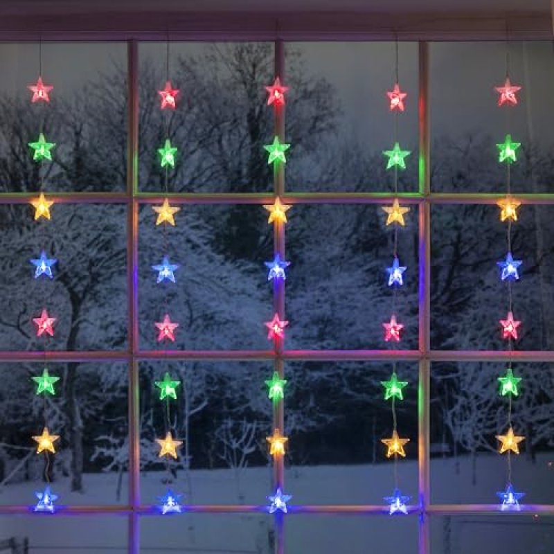 Christow Christmas Curtain Lights