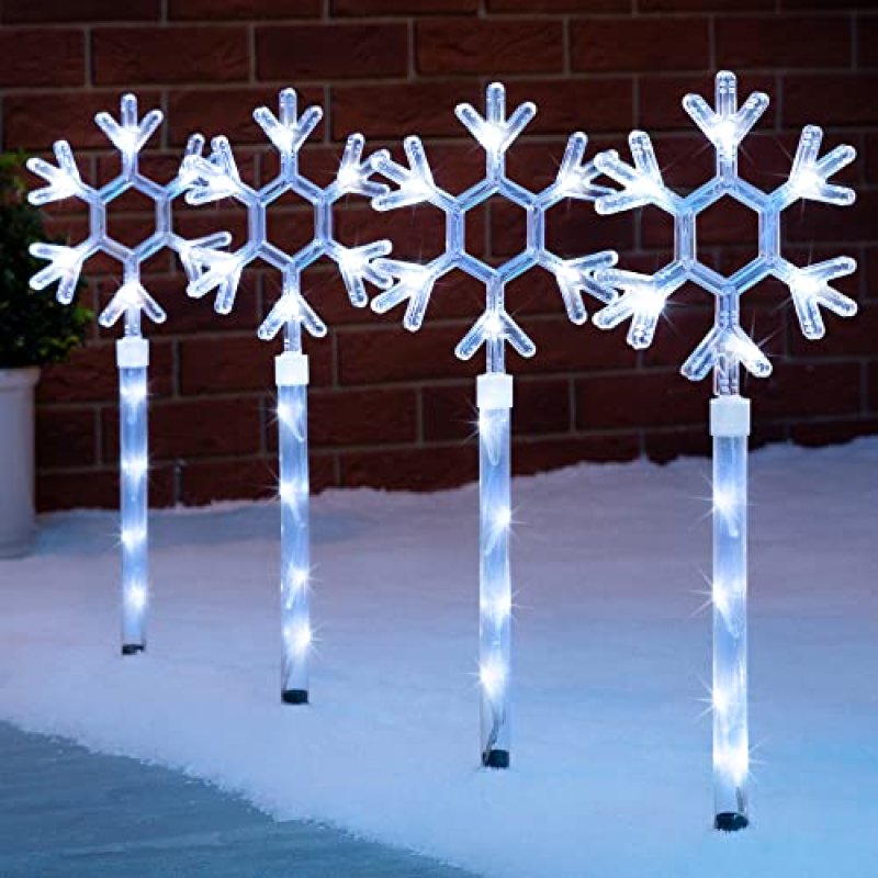 Christow Snowflake Path Lights