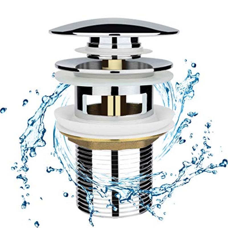 Chrome Basin Sink Waste Pop Up Plug