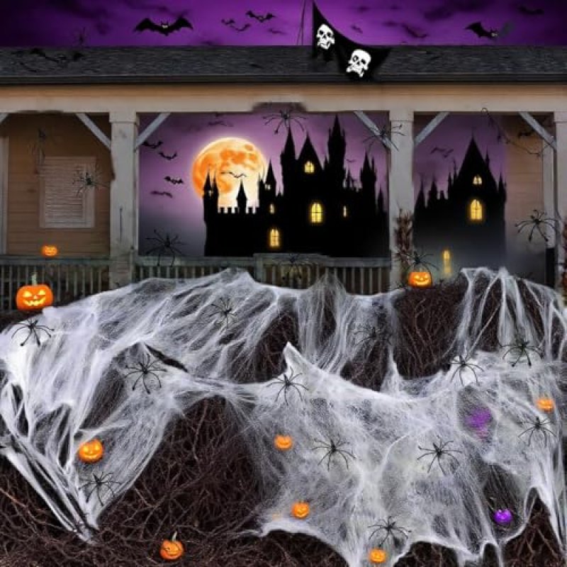 ChunRun Halloween Spider Web Decoration, 60g…
