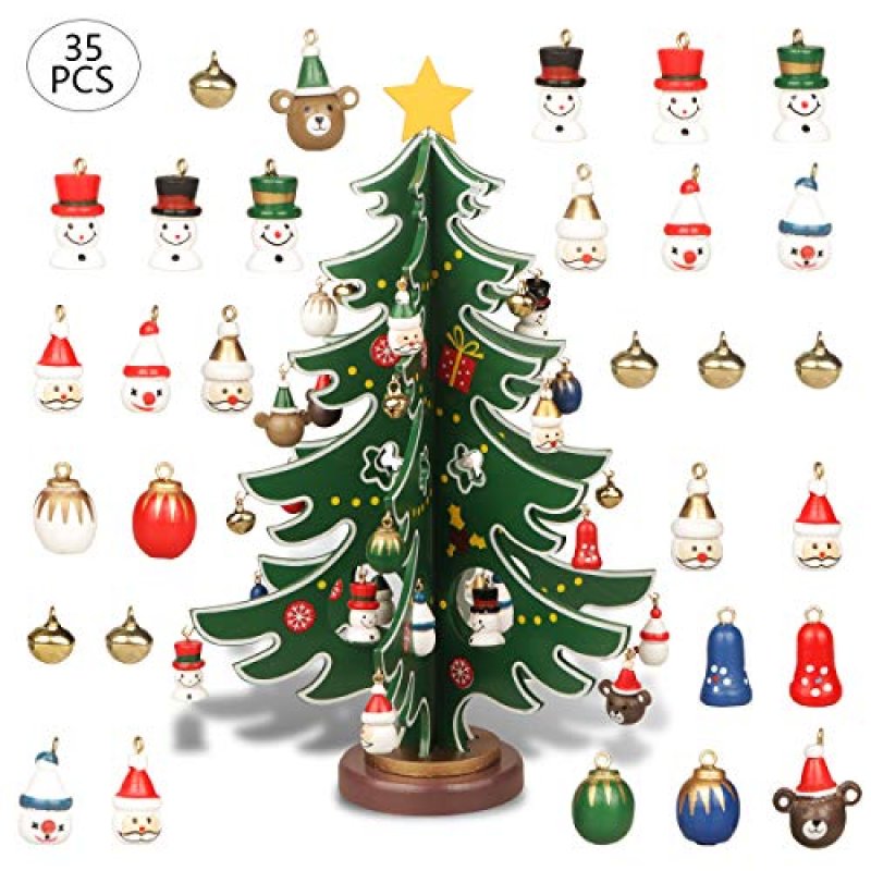YiYa Mini Wooden Christmas Tree
