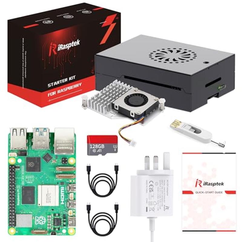 iRasptek Raspberry Pi 5 8GB Starter Kit