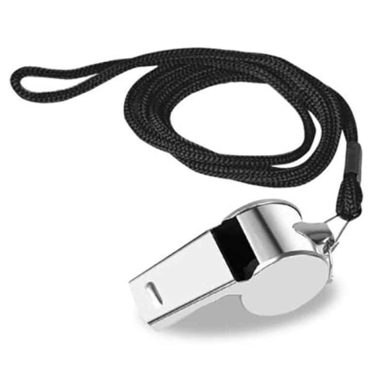 iJiGui Metal Referee Whistle, Stainless Steel…