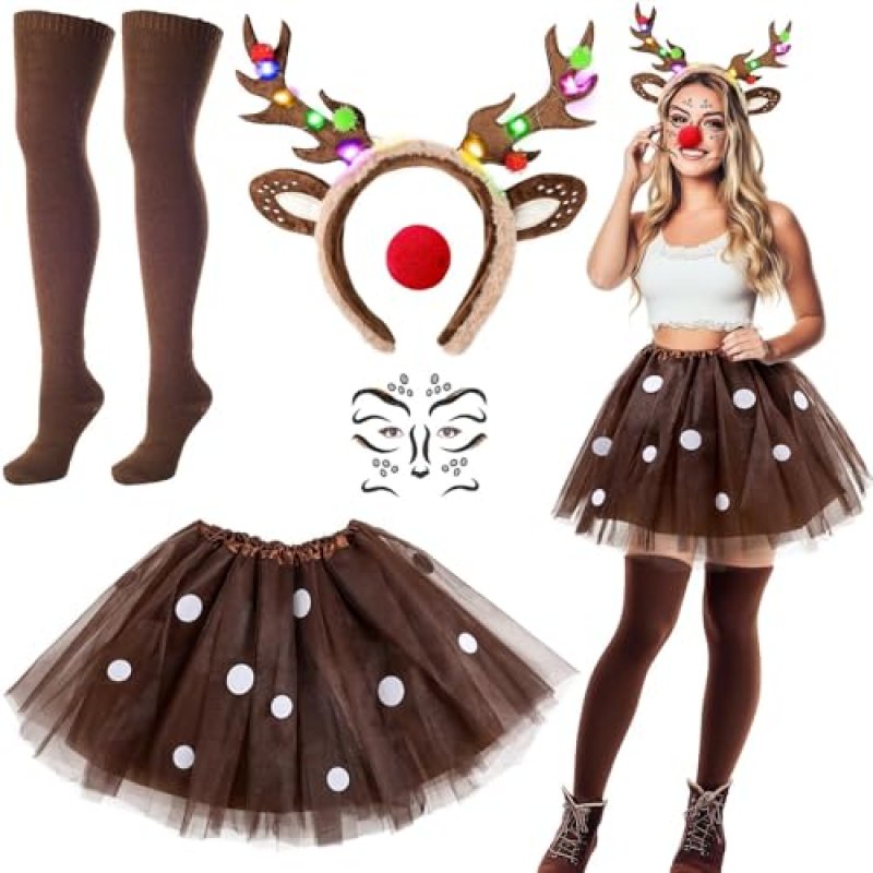 iZoeL Reindeer Costume for Women Girls Deer…