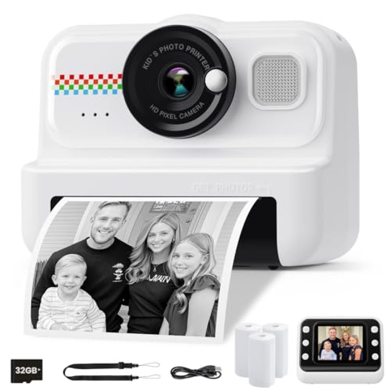 HiMont Kids Instant Print Camera