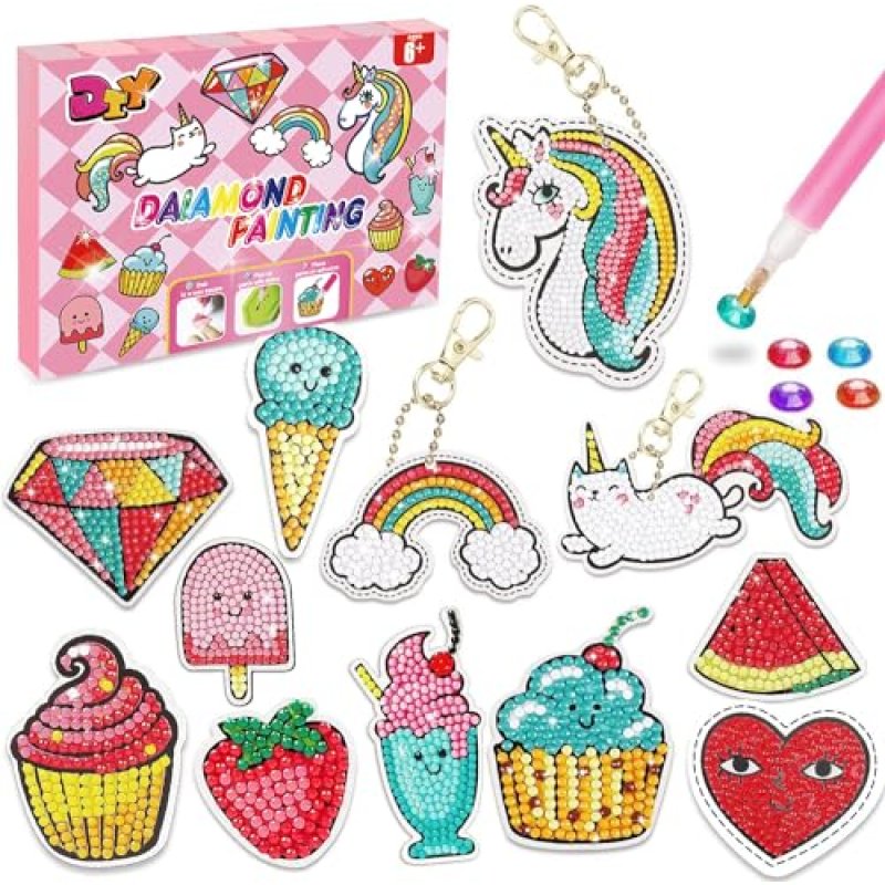 Diamond Keychain Craft Kit for Girls