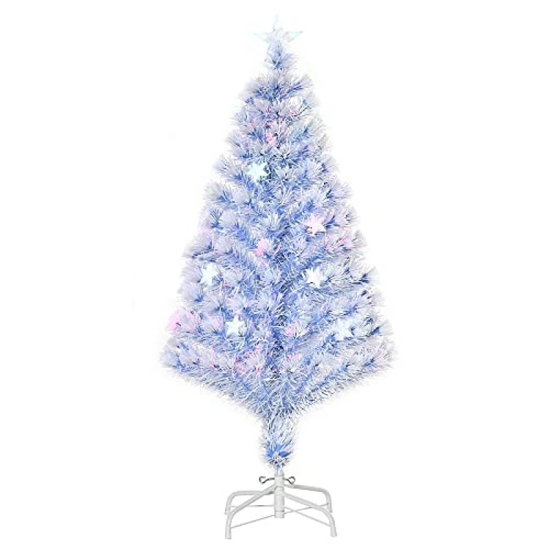 HOMCOM Fibre Optic Christmas Tree