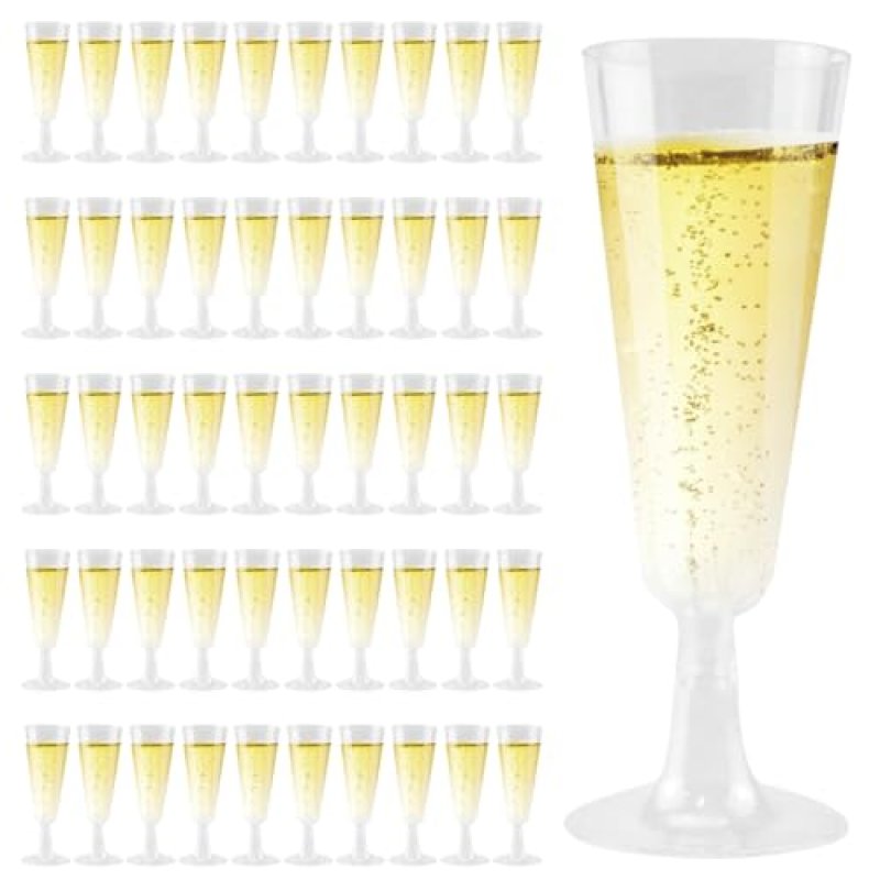 VicBou 50 PCS Champagne Flutes, 160ml/5.6oz…