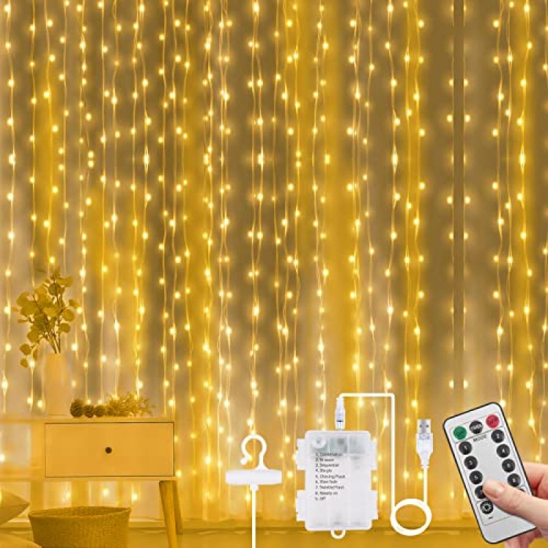 Vicloon Curtain Fairy Lights