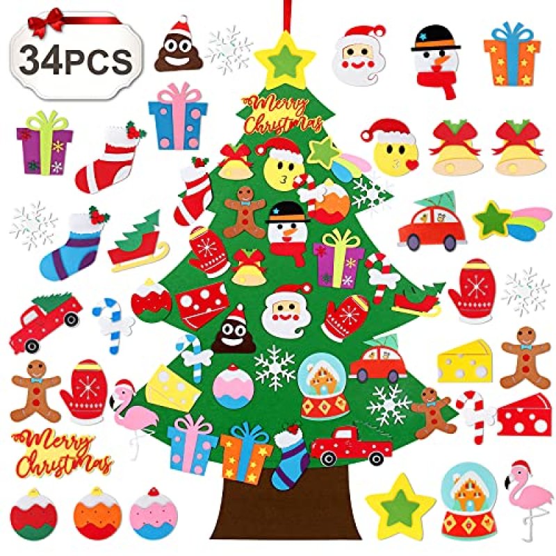 QIFU Kids Felt Christmas Tree