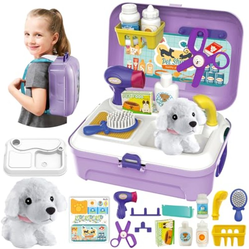 HERSITY Kids Vet Kit Pet Care Set